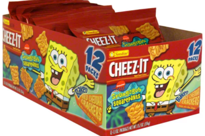 Spongebob branded Cheez Its box